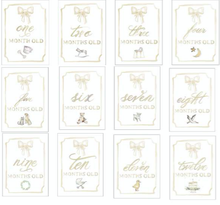 Load image into Gallery viewer, Monthly Milestone Card Set: Platinum