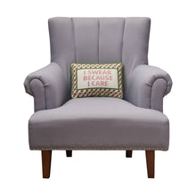 Load image into Gallery viewer, I Swear Because I Care Embroidered Needlepoint Pillow