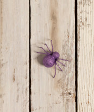 Load image into Gallery viewer, Glittered Spider Purple