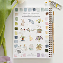Load image into Gallery viewer, Spring watercolor workbook