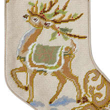 Load image into Gallery viewer, Reindeer Embroidered  Stocking