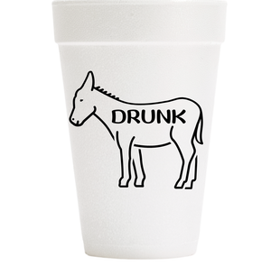 Drunk Styrofoam Cups (Set of 10)