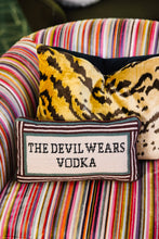 Load image into Gallery viewer, Devil Wears Vodka Needlepoint Pillow