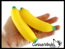 Load image into Gallery viewer, 1 Doh Banana Fruit Soft Fluff- Filled Squeeze Stress Balls