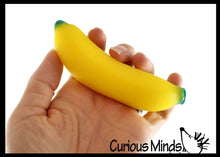 Load image into Gallery viewer, 1 Doh Banana Fruit Soft Fluff- Filled Squeeze Stress Balls