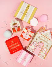 Load image into Gallery viewer, Visions of Sugarplums Bath Balm &amp; Eye Mask Set