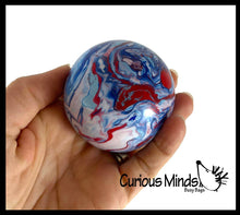 Load image into Gallery viewer, 1 Marble Swirl Soft Doh Filled Stretch Ball - Ultra Squishy