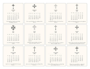 2026 Cross Calendar with Easel