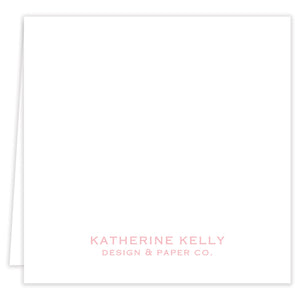 Pink Party Hat Folded Enclosure Card Set with Envelopes
