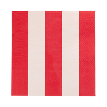 Load image into Gallery viewer, BOW1138 - Red and Pink Green and Mint Striped Cocktail Napkin Set