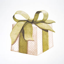 Load image into Gallery viewer, Beautiful Gift Paper Placemat - Green Bow