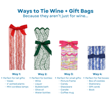 Load image into Gallery viewer, Christmas Marble Wine + Gift Bag Kits | Set of 6