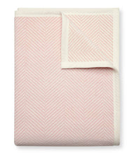 Load image into Gallery viewer, Harborview Herringbone Blush Blanket
