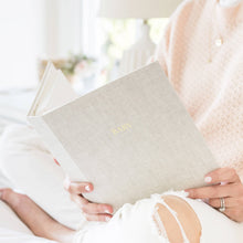Load image into Gallery viewer, Baby Book, Rose Linen: Rose Linen Scatter Dot