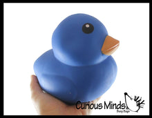 Load image into Gallery viewer, 1 Jumbo Doh Filled Ducky - Rubber Duck Shaped Stress Squishy