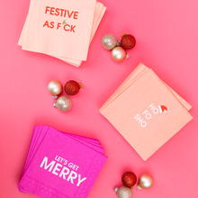 Load image into Gallery viewer, Ho Fo Sho - Holiday Cocktail Napkins