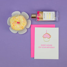 Load image into Gallery viewer, Sweet Wishes On Your Birthday - Birthday - Cupcake Paperclip Card
