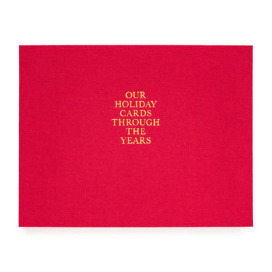 Holiday Card Book - Red