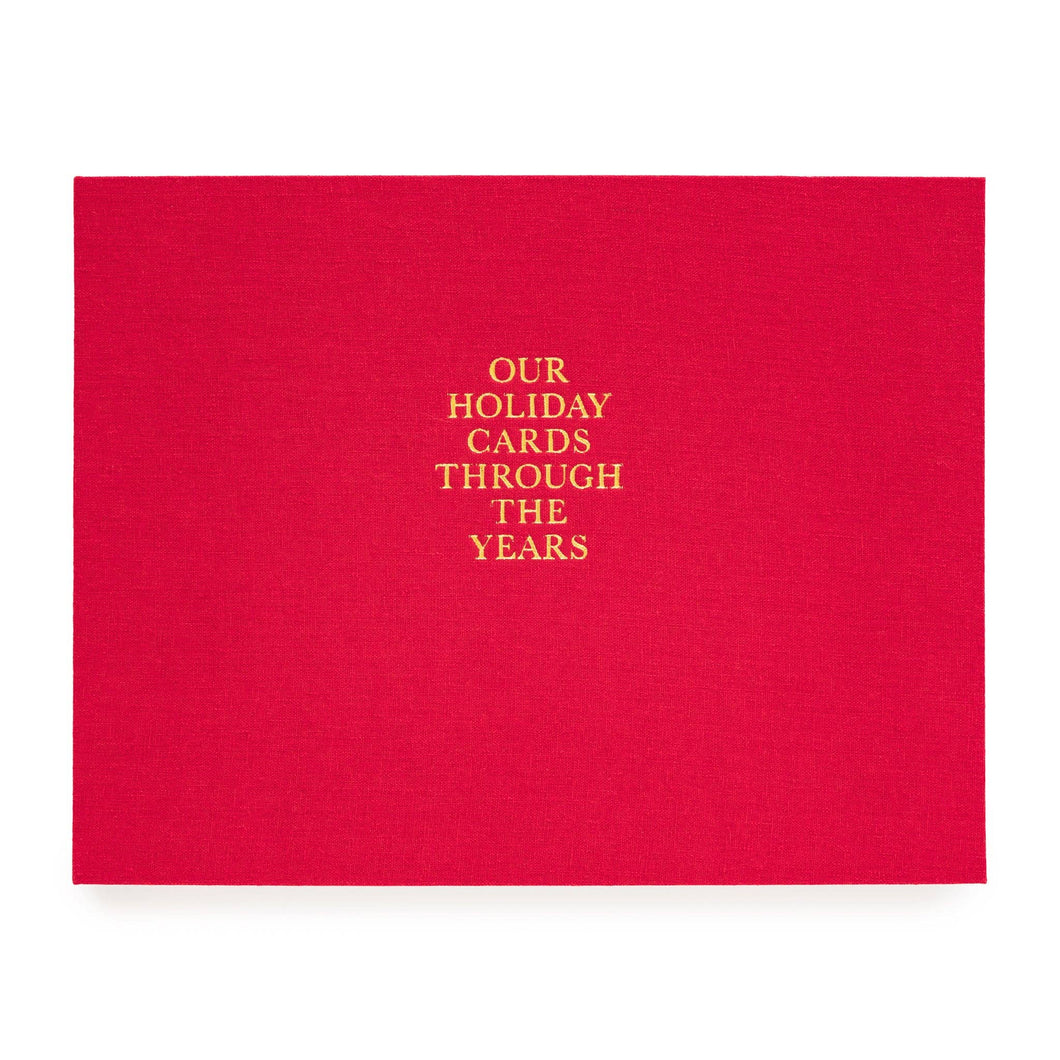 Holiday Card Book - Red