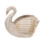 Provence Rattan Medium Swan Basket Whitewash
