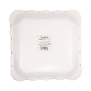 Pink Stripe Paper Plates
