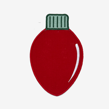 Load image into Gallery viewer, Holiday Light Bulb Linen Cocktail Napkins - Set of 4