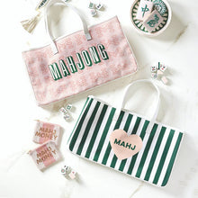 Load image into Gallery viewer, Mahjong Canvas Tote - Mahj Heart