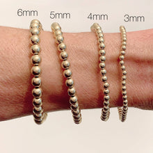Load image into Gallery viewer, 14k Gold Filled Beaded Bracelets: 4mm, size 7&quot;