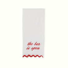 Load image into Gallery viewer, The Bar is Open Linen Bar Towel
