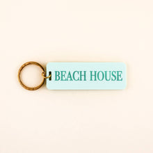 Load image into Gallery viewer, Beach House Keychain: Turquoise / Keychain with Hang Tag