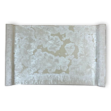 Load image into Gallery viewer, Borealis Large Handled Tray - White/Gold