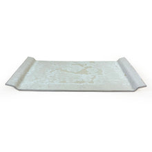 Load image into Gallery viewer, Borealis Large Handled Tray - White/Gold
