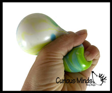 Load image into Gallery viewer, 1 Marble Swirl Soft Doh Filled Stretch Ball - Ultra Squishy