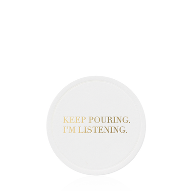 Keep Pouring Hotel Coasters: Set of 18 Coasters