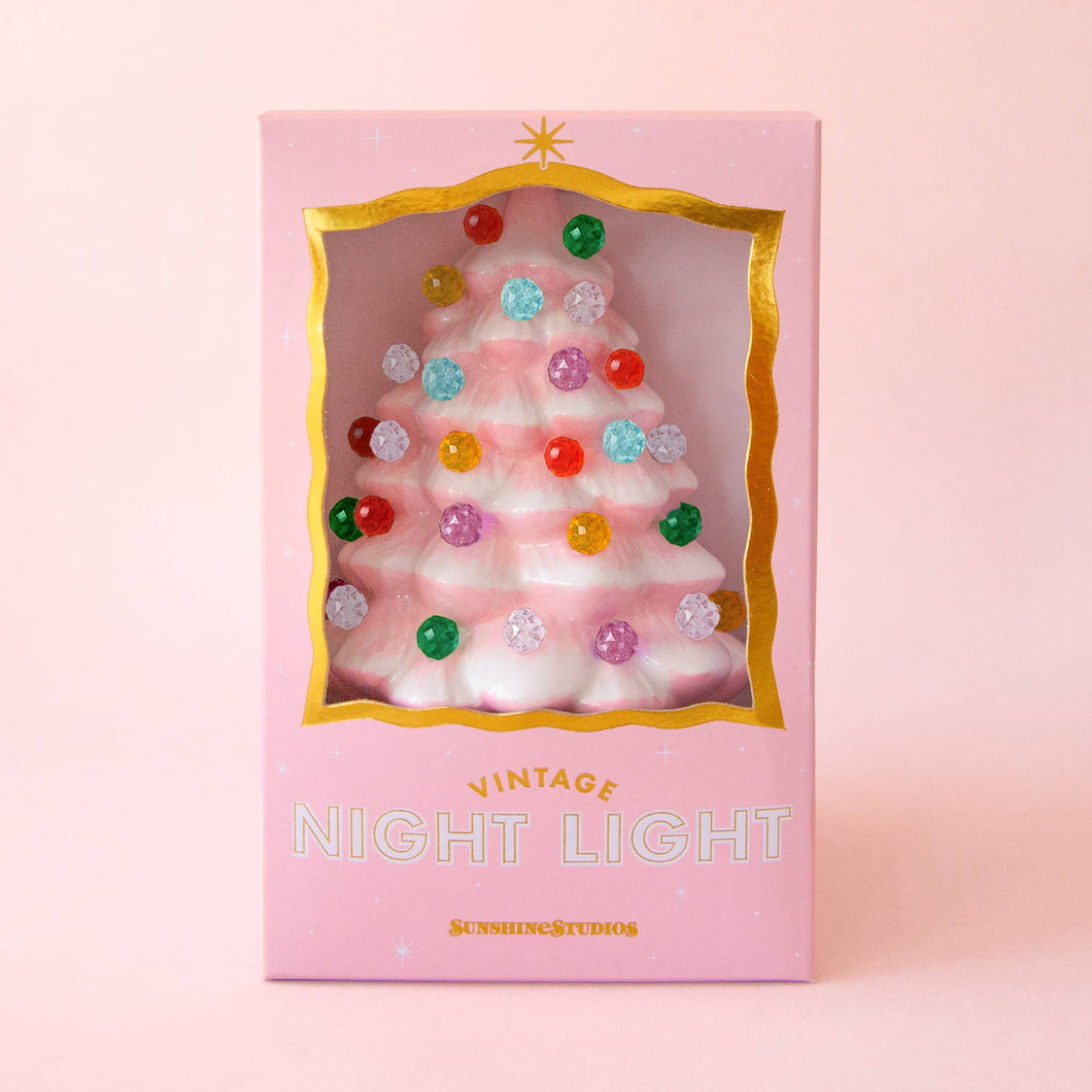 Vintage Tree Night Light | Limited Edition Gumdrop | Pink