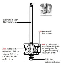 Load image into Gallery viewer, The original &#39;Brass Mill&#39; - 9&quot; pepper grinder