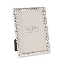 Load image into Gallery viewer, Silver Plated Rope Design Frame