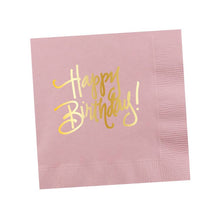 Load image into Gallery viewer, Happy Birthday! Napkins: Hot Pink