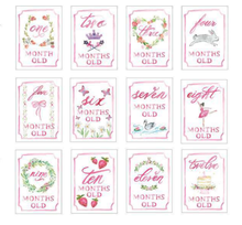 Load image into Gallery viewer, Monthly Milestone Card Set: Platinum