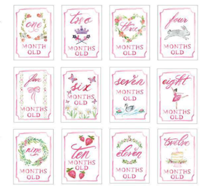 Monthly Milestone Card Set: Platinum