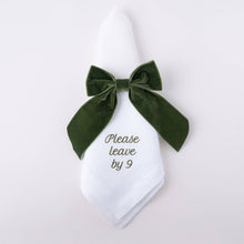 Load image into Gallery viewer, Please Leave by 9 Linen Dinner Napkin