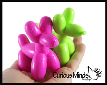 Load image into Gallery viewer, 1 Mini Balloon Dog Doh Filled Stress Ball - assorted colors