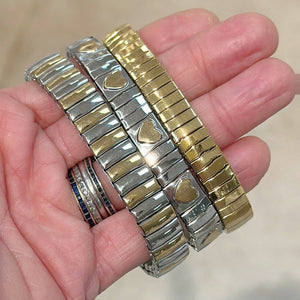 Steely Valentine Bracelet in Gold