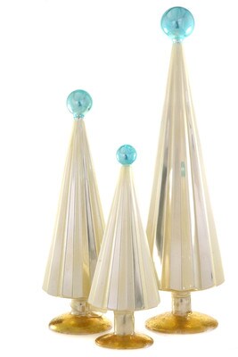 Pleated Tree - Pearl Blue - Medium