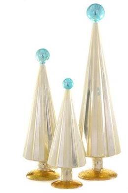Pleated Tree - Pearl Blue - Small