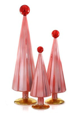 Pleated Tree - Pink Red - Small