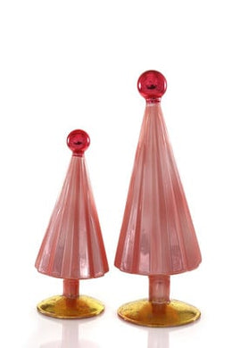 Pleated Tree - Pink Red - XSmall