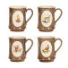 Forest Walk Animal Mugs, Assorted Set/4