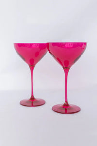 Colored Martini Glasses