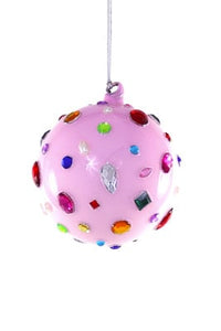 Glittering Magpie Bauble - Pink